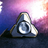 Metal Fidget Spinner for Adults – Ultra-Smooth Open-Armor Spinner with Beads & Sound Feedback, EDC Desk Toy for Stress Relief & Focus, Ideal Office Gift & Holiday Present (Silver)