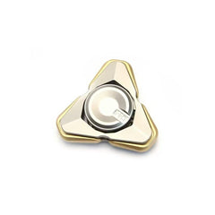 Metal Fidget Spinner for Adults – Ultra-Smooth Open-Armor Spinner with Beads & Sound Feedback, EDC Desk Toy for Stress Relief & Focus, Ideal Office Gift & Holiday Present (Silver)