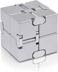 Fidget Cube New Version Fidget Finger Toys - Metal Infinity Cube for Stress and Anxiety Relief/ADHD, Ultra Durable Sensory Gifts for Adults and Teens Kids