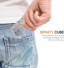 Fidget Cube New Version Fidget Finger Toys - Metal Infinity Cube for Stress and Anxiety Relief/ADHD, Ultra Durable Sensory Gifts for Adults and Teens Kids