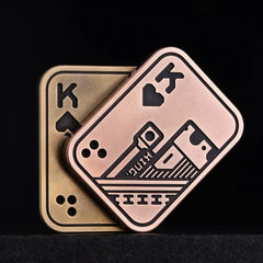 Metal Poker Push Coin Fidget Toy