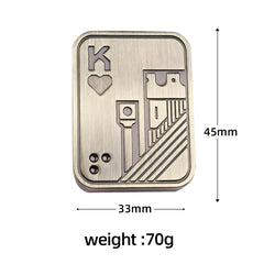 Metal Poker Push Coin Fidget Toy