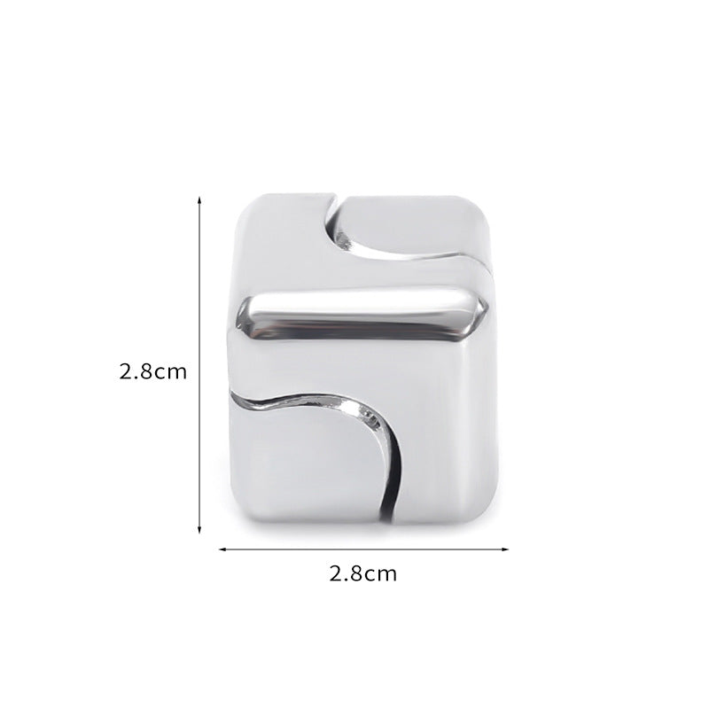 Zinc Alloy Cube Fidget Spinner Rubik's Cube