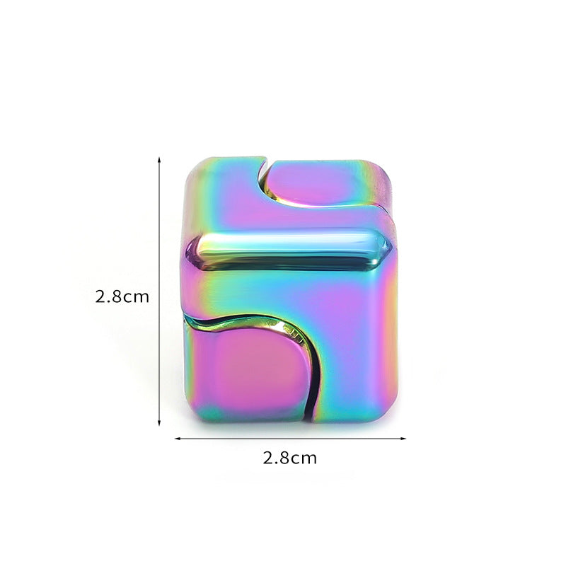 Zinc Alloy Cube Fidget Spinner Rubik's Cube