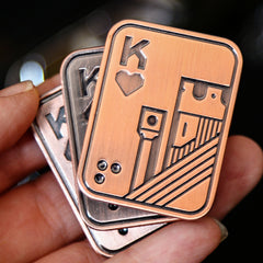 Metal Poker Push Coin Fidget Toy