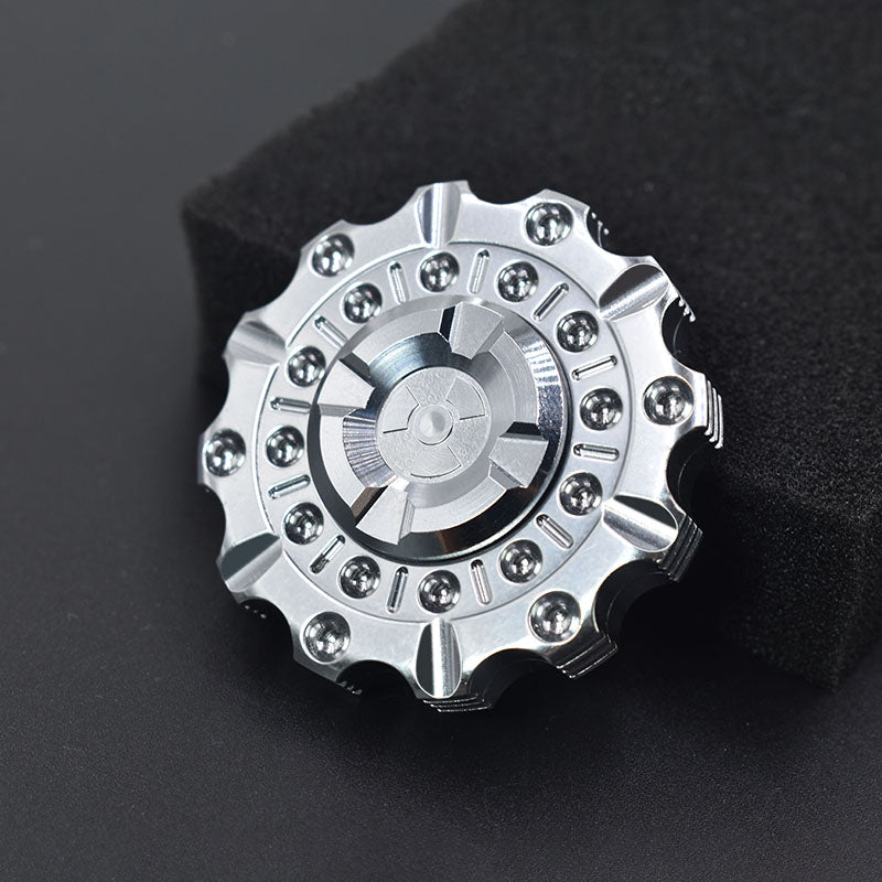 Magnetic Slider & Fidget Spinner – Heavy Metal, Premium Bearings, Silent Long Spin,